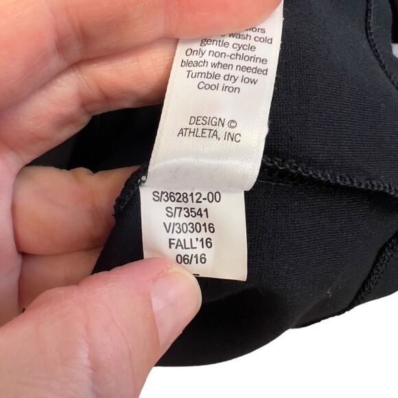 Athleta Wanderer Ponte Dress Long Sleeve Black Size XS Stretch Pockets Zip Up - Picture 10 of 16